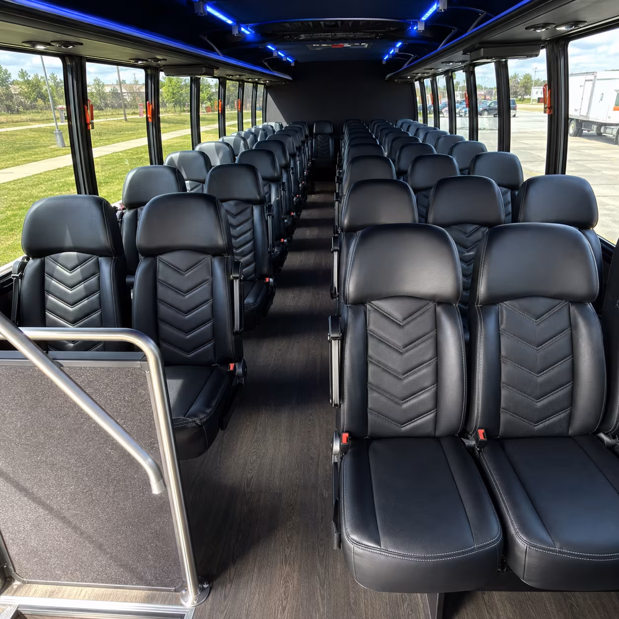 airport transfer buses for wedding guests flying into ontario or lax