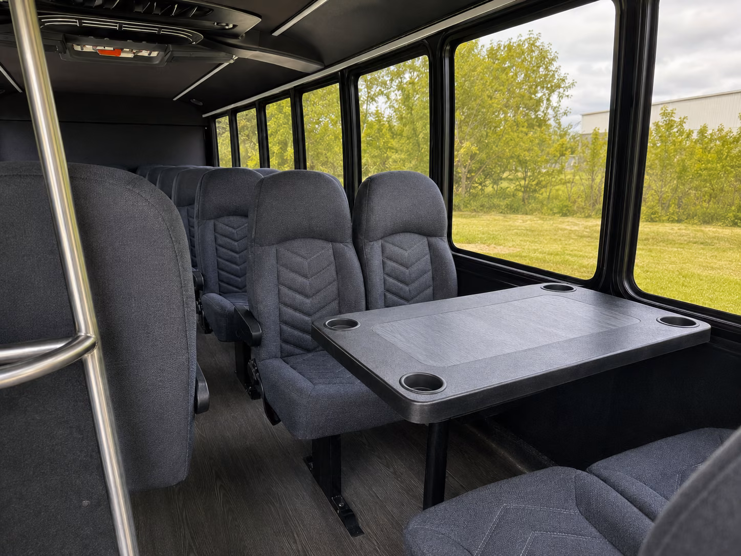 moreno valley 18 passenger minibus interior