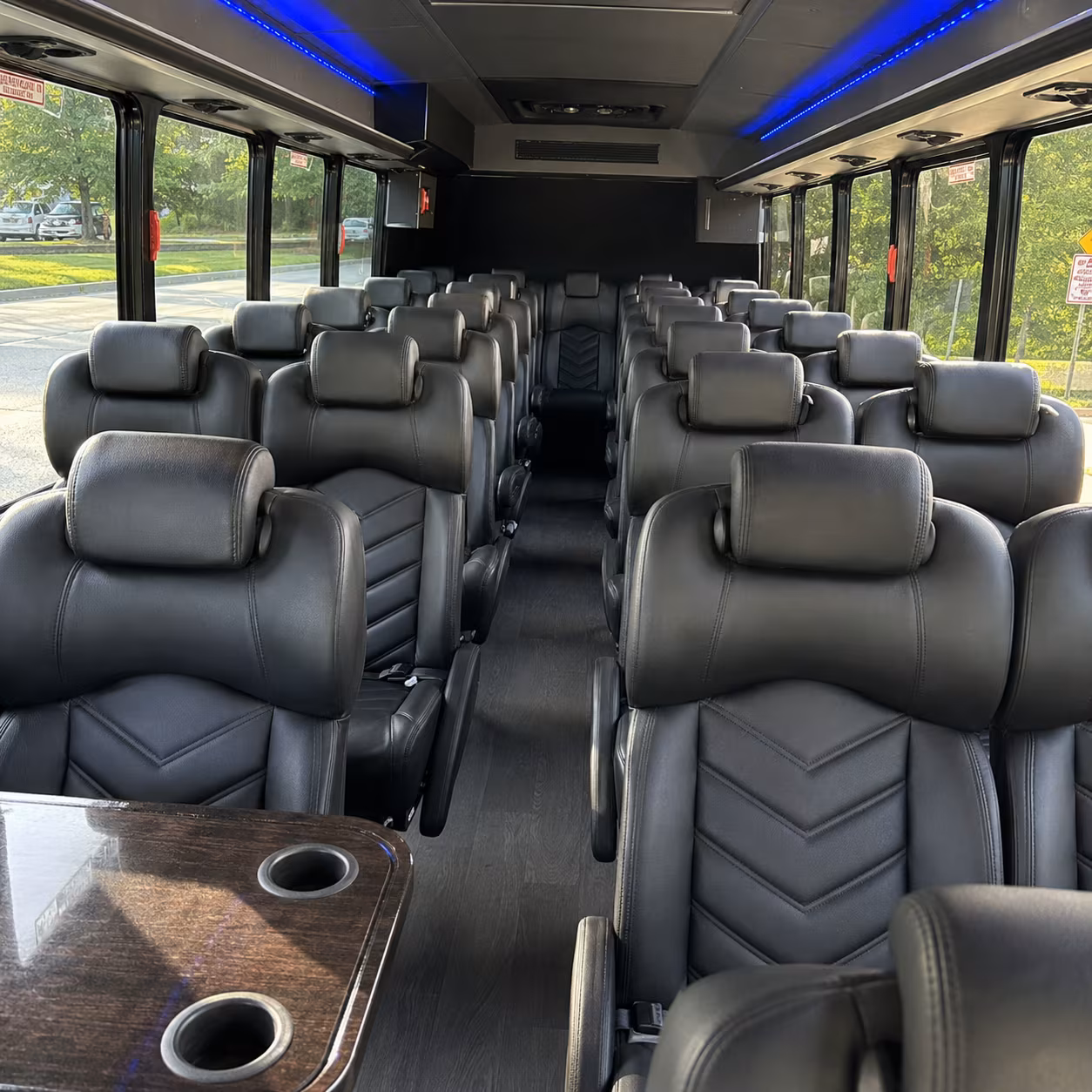 moreno valley 28 passenger minibus interior