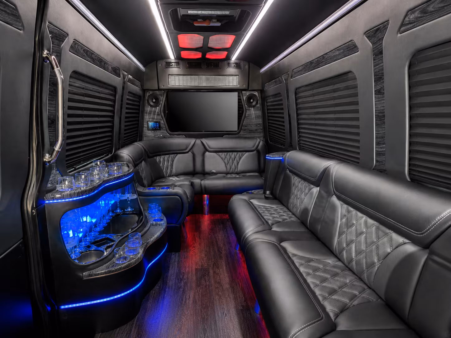 moreno valley 30 passenger party bus interior